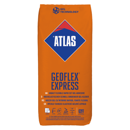 Colle à Carrelage Élastique Rapide Atlas Geoflex Express - C2FT - 25kg