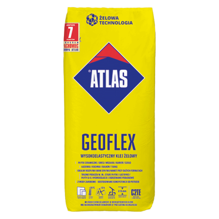 Colle à Carrelage Haute Élasticité Atlas Geoflex (Gris) - 25kg
