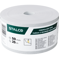 Ruban Armé en Fibre de Verre pour Plaques de Plâtre Stalco - 50mm x 25m