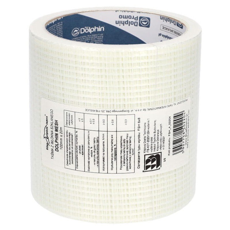 Ruban en Fibre de Verre Adhésif Blue Dolphin - 100mm x 20m