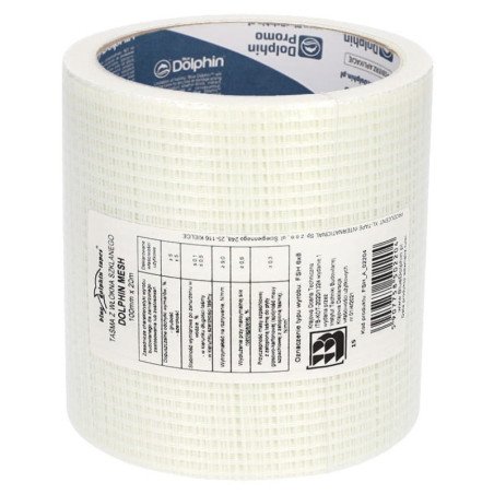 Ruban en Fibre de Verre Adhésif Blue Dolphin - 100mm x 20m