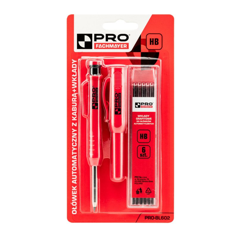 Crayon Automatique avec Étui et Mines Graphite