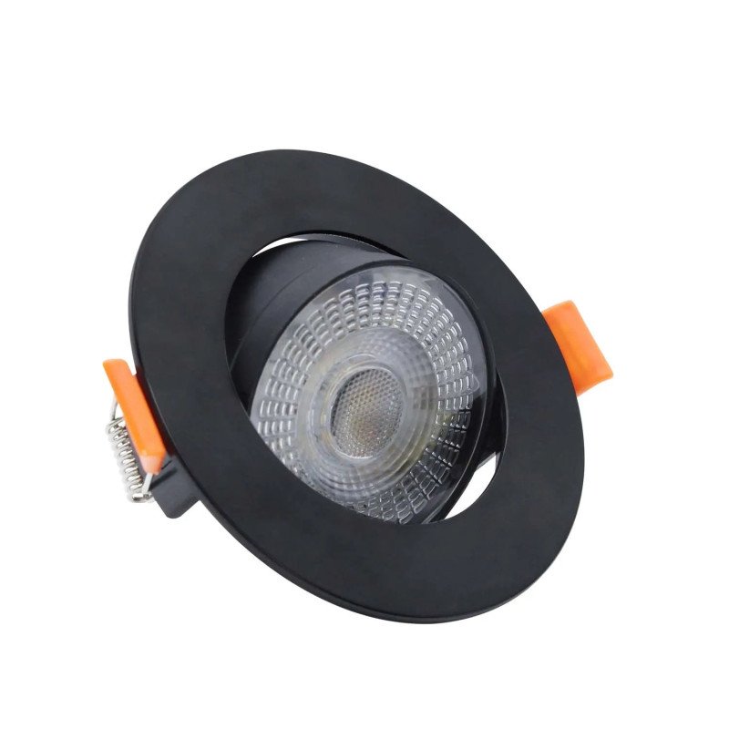 Spot Encastrable LED Prestige LP-1506/1RS - Ø 90 mm - Noir - IP44