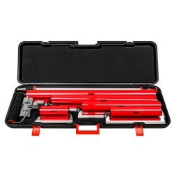 Coffret Pro de 9 Outils à Enduire - Grattoirs, Rouleau et Manche Télescopique