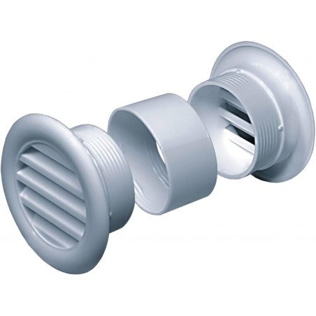 Lot de 2 Grilles d'Aération pour Porte - Ø 40 mm