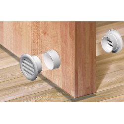 Lot de 2 Grilles d'Aération pour Porte - Ø 40 mm