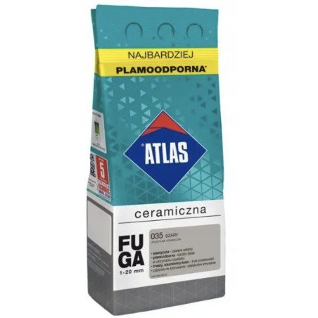 JOINT POUR CARRELAGE CERAMICZNA ATLAS - 5 kg GRIS 035
