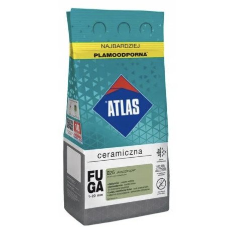 JOINT POUR CARRELAGE CERAMICZNA ATLAS - 5 kg VERT CLAIR 025