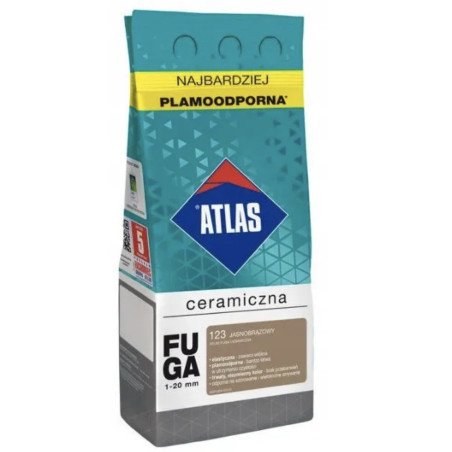 JOINT POUR CARRELAGE CERAMICZNA ATLAS - 5 kg BRUN CLAIR 123