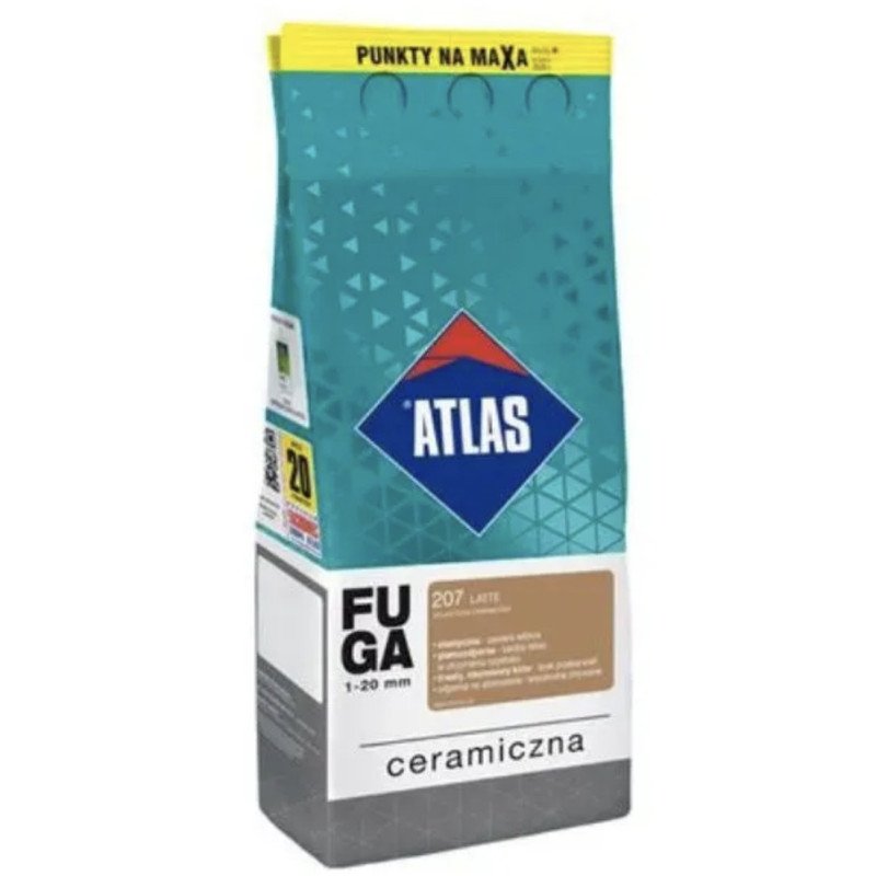 JOINT POUR CARRELAGE CERAMICZNA ATLAS - 2 kg CAFE AU LAIT 207