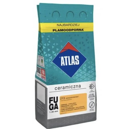 JOINT POUR CARRELAGE CERAMICZNA ATLAS - 2 kg ORANGE MANDARINE 213