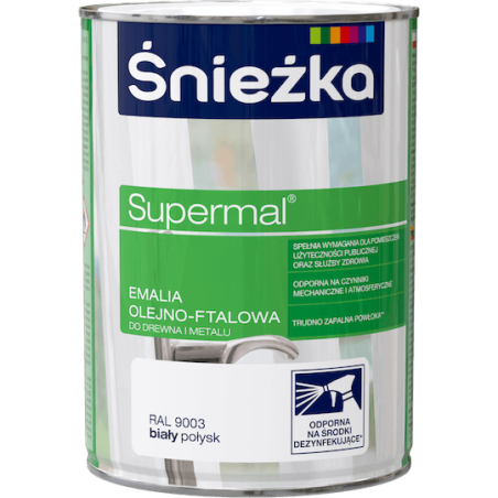 Émail Alkyd Supermal® - Blanc - 800 g - Haute Résistance