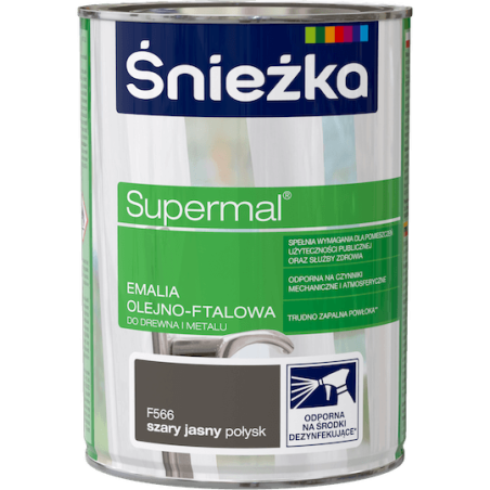 Émail Alkyd Supermal® - Gris Clair - 800 g - Haute Résistance