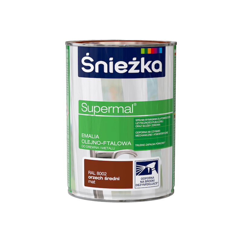 Émail Alkyd Supermal® - Brun Noisette Moyen - 800 g - Haute Résistance