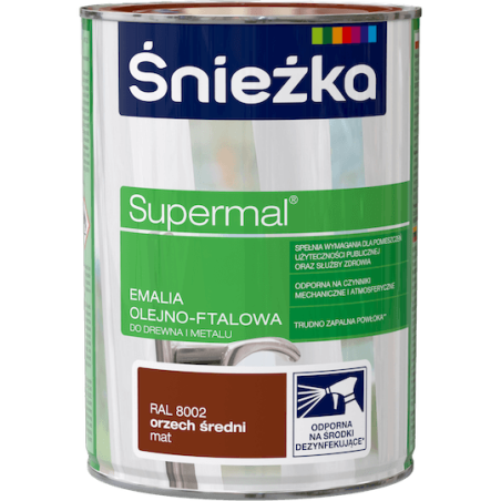 Émail Alkyd Supermal® - Brun Noisette Moyen - 800 g - Haute Résistance