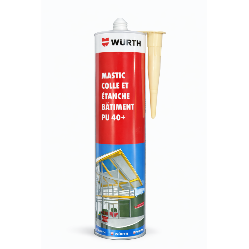 Mastic de Construction Polyuréthane Würth PU 40+ - Colle et Étanchéité