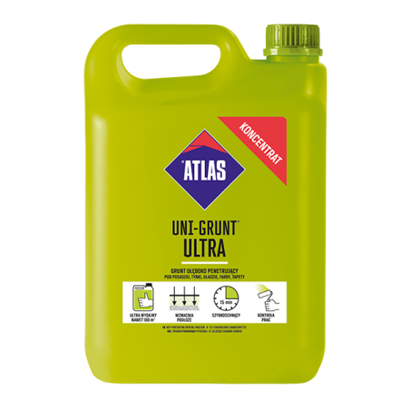 Primaire d'Accrochage Atlas Uni-Grunt - 4 kg - Pour Supports Poreux