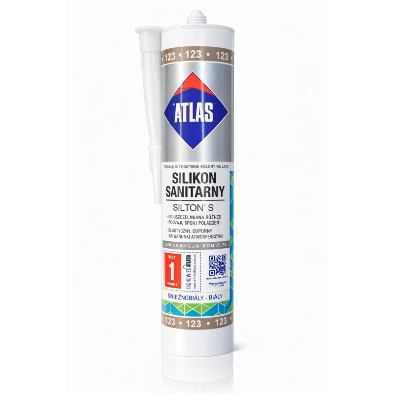 ATLAS Silikon Sanitaire SILTON S 123 – Silicone sanitaire élastique haute résistance à l’humidité