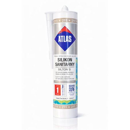 ATLAS Silikon Sanitaire SILTON S 211 – Silicone sanitaire élastique haute résistance à l’humidité